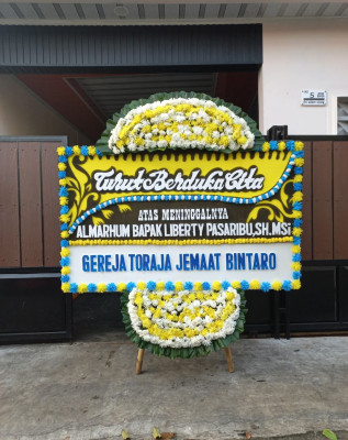 Papan Bunga Duka di Gelam Jaya