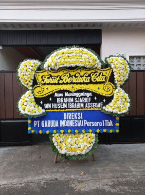 Papan Bunga Duka di Gelam Jaya