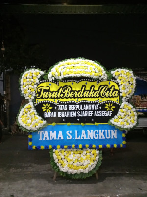 Papan Bunga Duka di Gelam Jaya