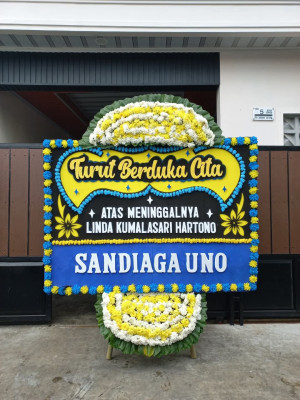 Papan Bunga Duka di Gelam Jaya